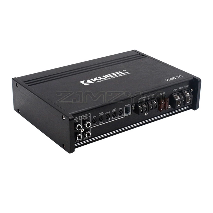 

1000W Class D Car Power Amplifier Single Channel High Power RMS Stereo Amp Push Subwoofer Car Audio Amplifier