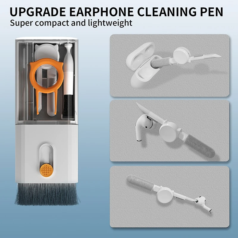 10-in-1 PC Keyboard Cleaner Kit Multifunctional Computer Cleaning Brush Kit Scalable Design Labor-saving For Earphones Keyboard