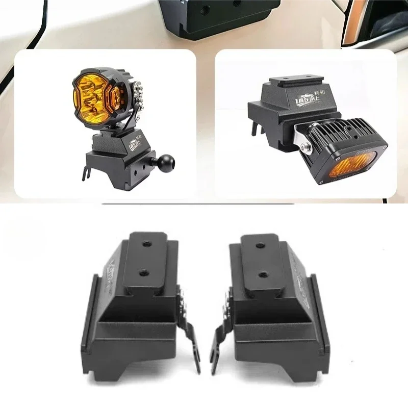 For GWM Cannon Alpha Car A-pillar Dual Light Bracket LED Spotlight Expansion Base Front Engine Hood Quick-release Light Stand