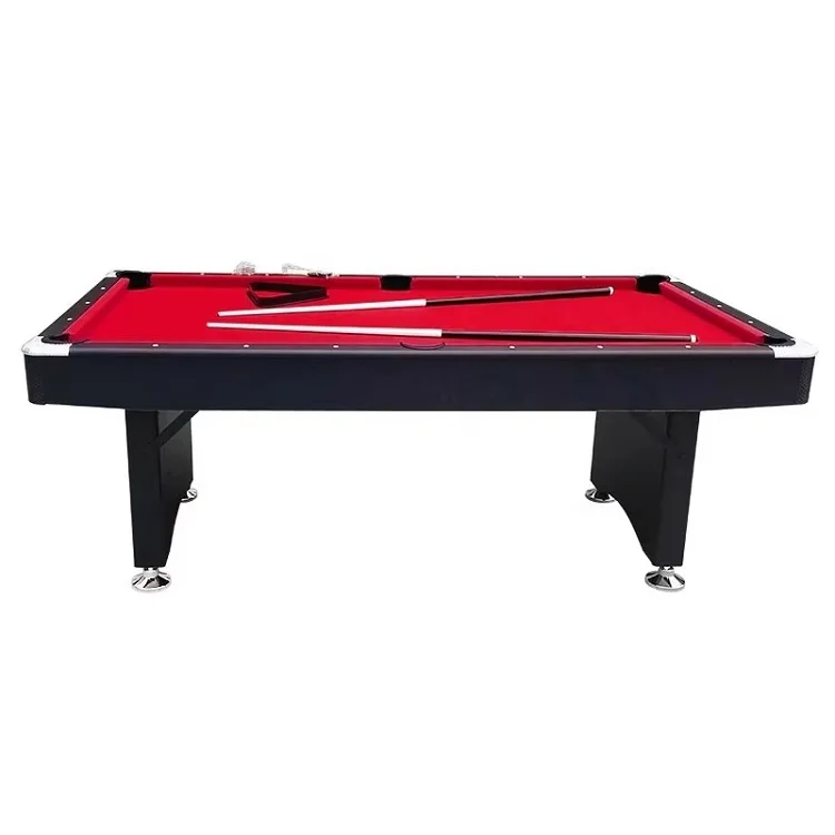 Jeu de sport d'intérieur de billard américain, pieds pliants, coussin en caoutchouc, matériau NW, 6 pieds