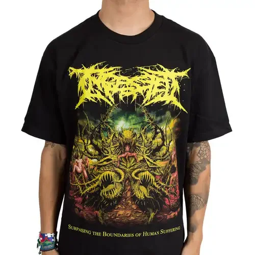 Summer Ingested Band Graphic Cotton T-shirt Unisex Summer Short Sleeve Fashion Brand Tee Luxury Casual Vintage Tees