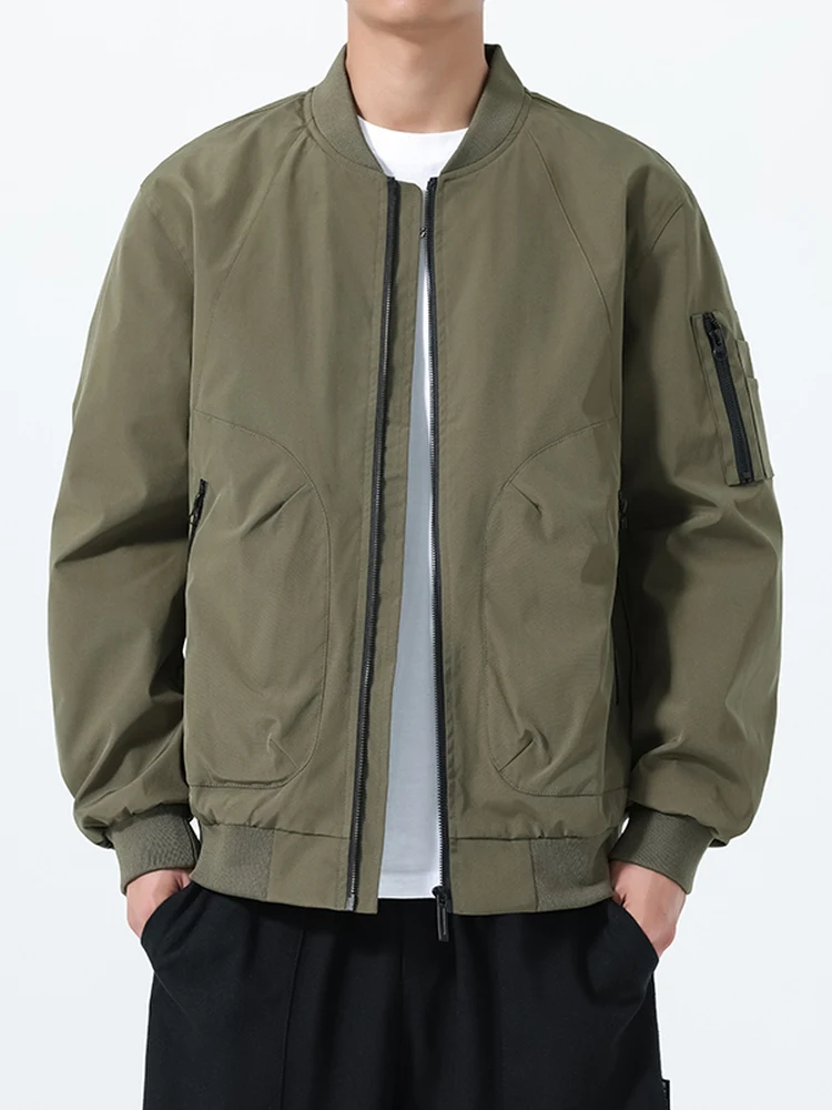 

2025 New American Retro Stand Collar Baseball Jaet Men's Spring Autumn Loose Casual Versatile Jaet Stand Fit Polyester...