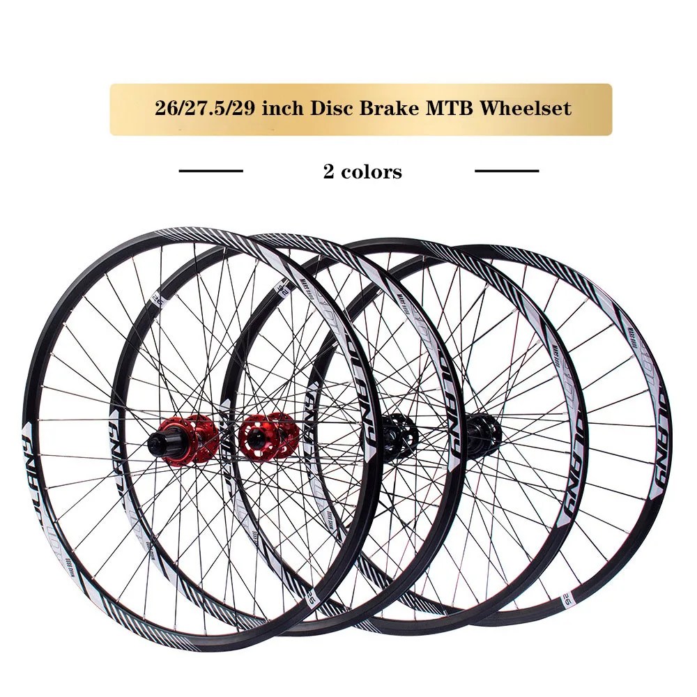 Mountain Bike Wheel 26/27.5/29inch MTB Wheels Disc brake Cassette Wheel Aluminium Alloy Bike Wheel Rim Vacuum 4 Bearing