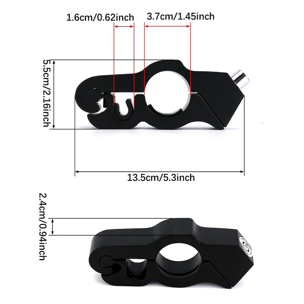 One-Touch Motorcycle Handlebar Anti-Theft Lock For 7/8