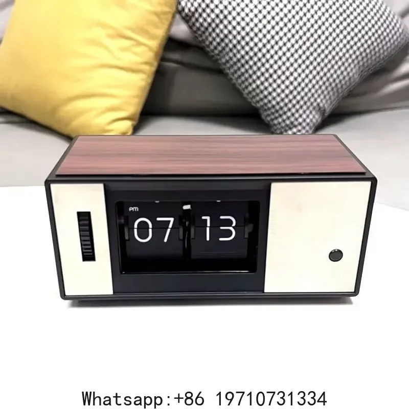 for Flip Page Digital Clock LED Luminous Night Light Modern Home Decor Desktop Gadget Futuristic Design Alarm Timepiece