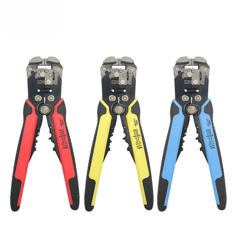 

8 Inch Automatic Wire Stripper Pliers Multifunction Cable Stripping Cutting Crimping Tool Adjustable Length Terminal Repair Tool