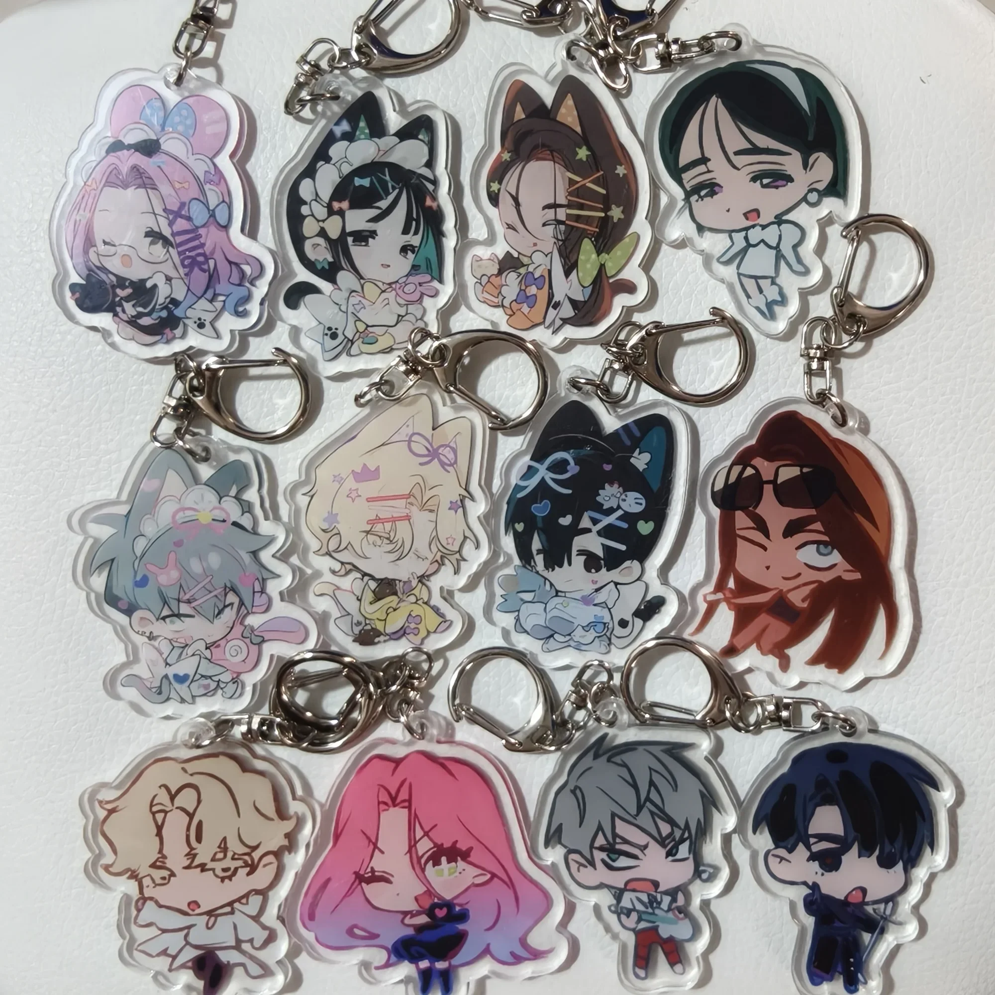 

ALIEN STAGE IVAN & TILL Dangle-dangle Keychain Man Acrylic Chain for Pants Womans Key Chain Men Pendant Girls Jewelry Llavero