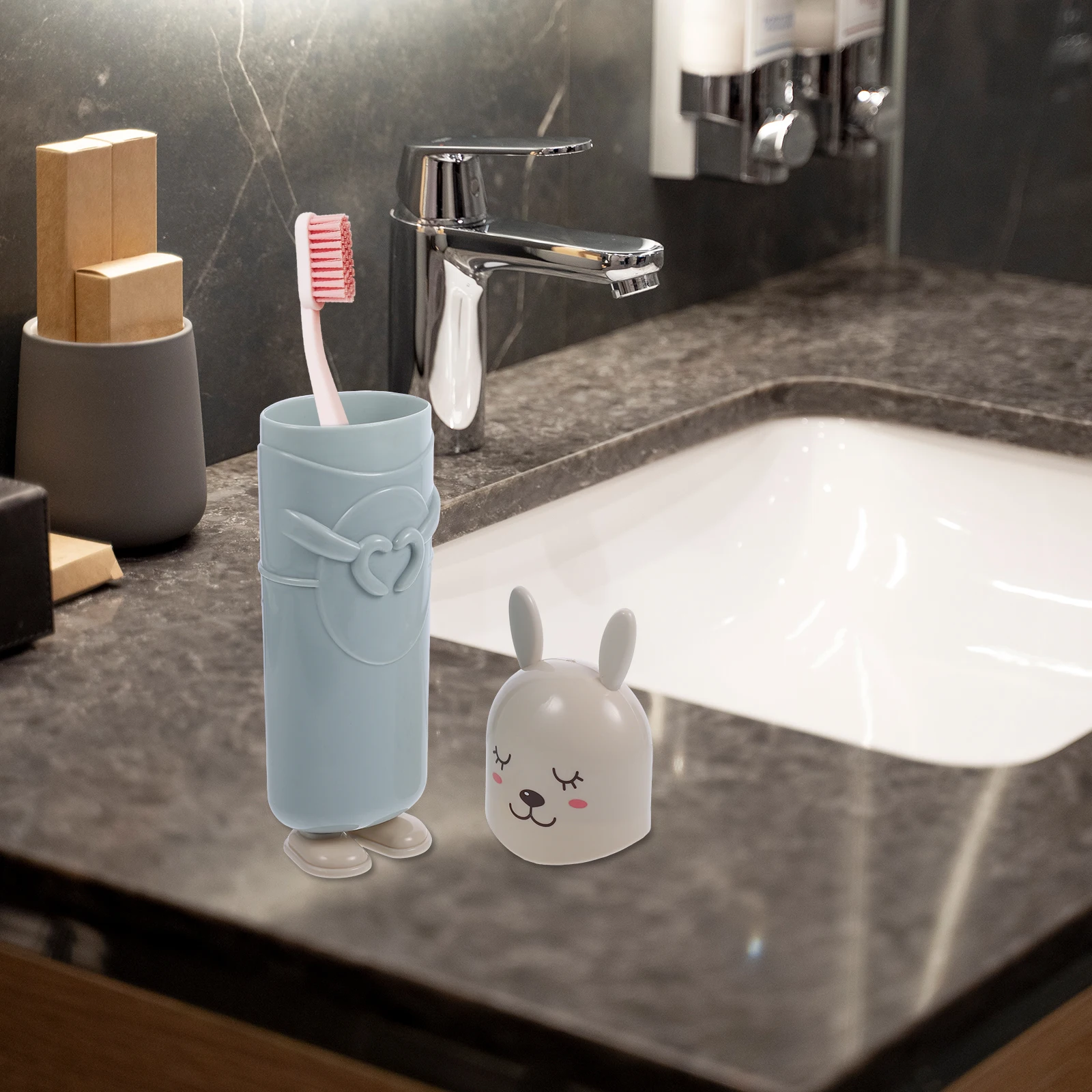 

3 Pcs Toothbrush Holder Set Travel Mug for Cups Mouthwash Plastic Pp Cylinder Carrying Case