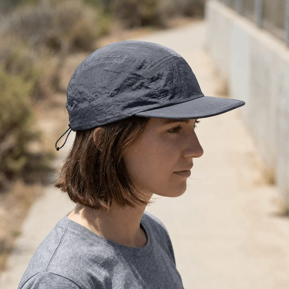 Fashion Color Matching Baseball Cap Quick-drying Flat-brimmed Hiking Camping Hat Korean Style 5-panel Peaked Cap Outdoor