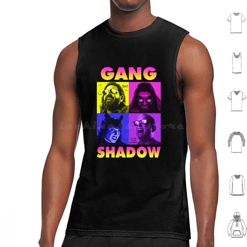 What We Do In The Shadows Gang Tank Tops Print Cotton What We Do In The Shadows Laszlo Wwdits Vampires What We Do