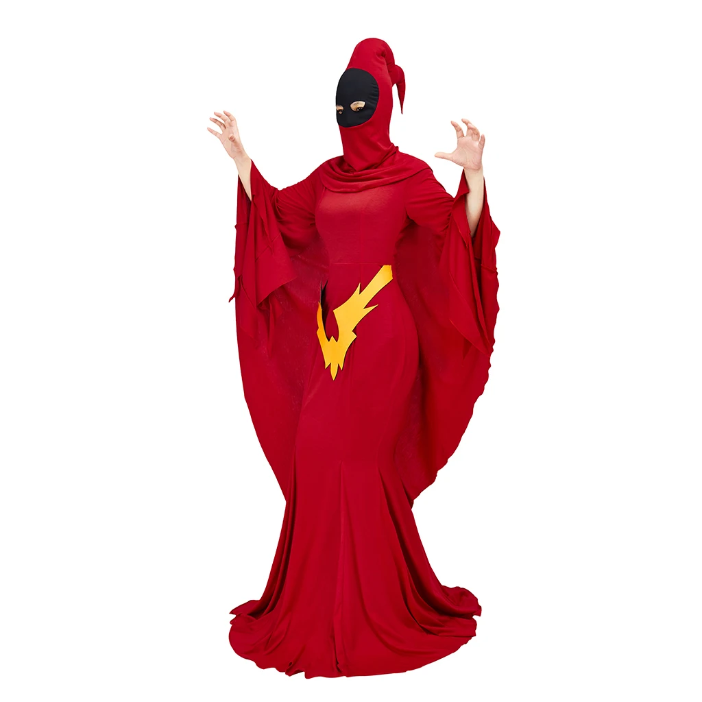 Shadow Weaver Cosplay She-Ra Princess of Power Anime Women Red Dress Suit Halloween Carnival Christmas Party Disguise Ball Gown