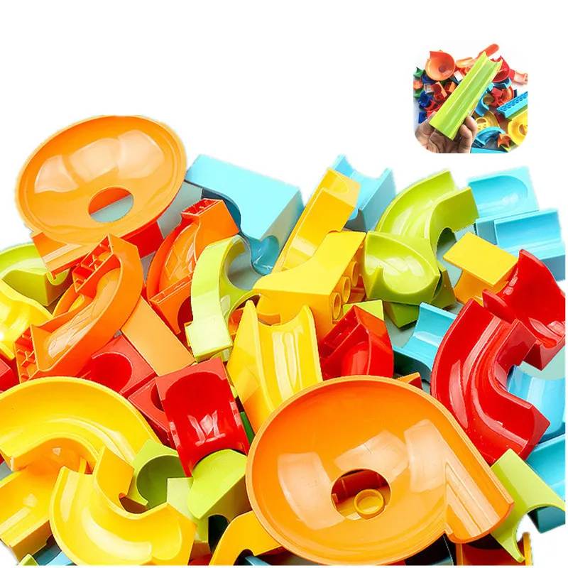 Bulk Big Marble Race Run Track Classic Basic Building Blocks Compatible Complementary Parts Slide Bricks Accessory Toys Gift