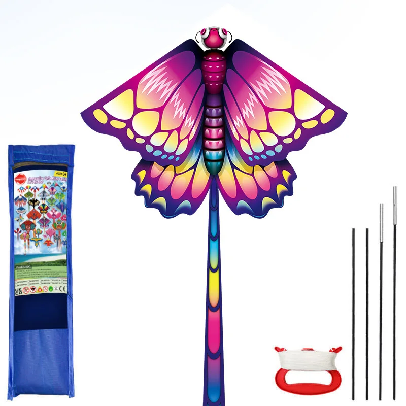 Cometa pastizales cometa brisa para volar niños adultos mariposa cola larga cometas cuerda guinga diversión al aire libre juego deportivo Juguetes