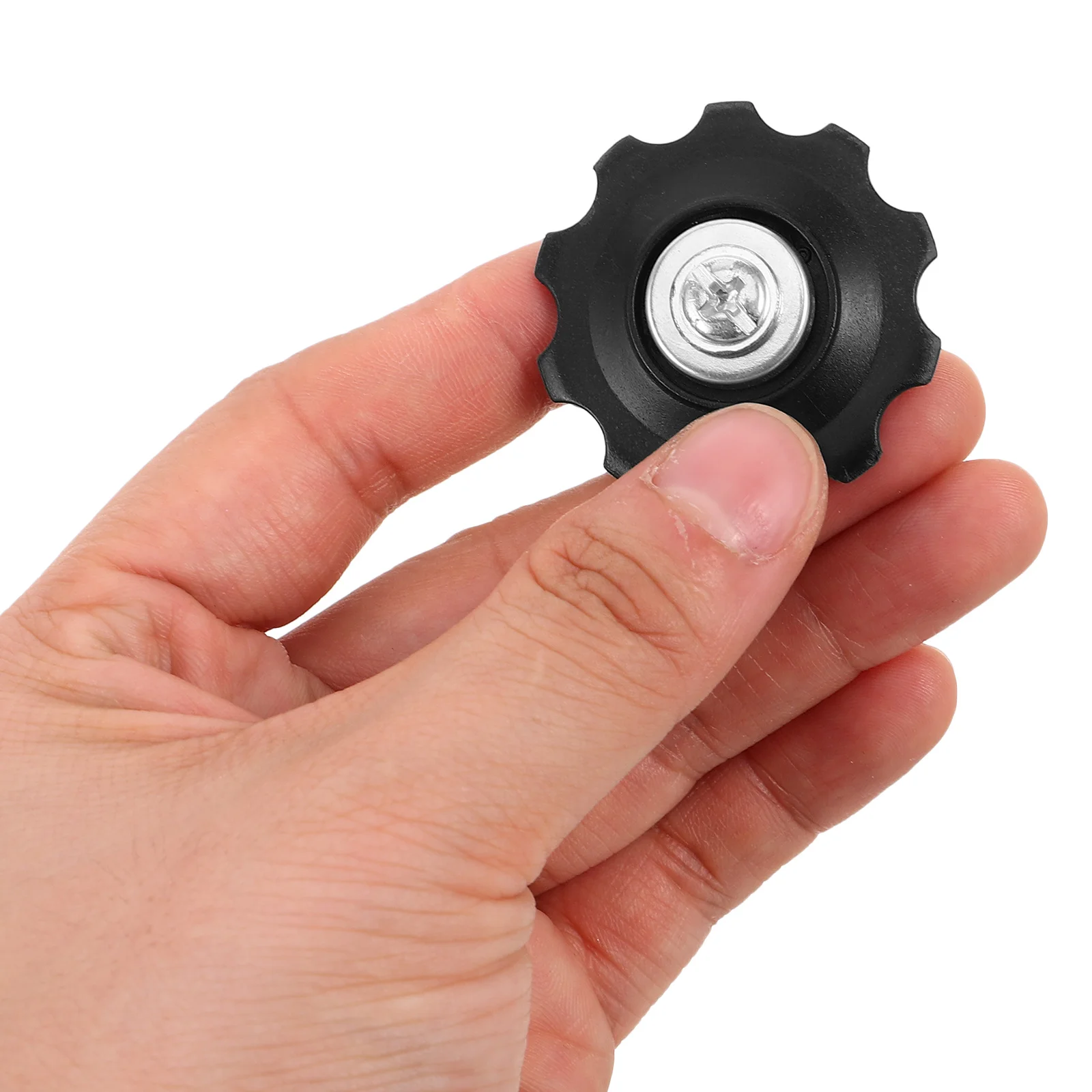 5pcs Rear Derailleur Guide Wheel Black Aluminum For Mountain Bike Smooth Shifting Lightweight Durable Bicycle Pulley Wheel Set