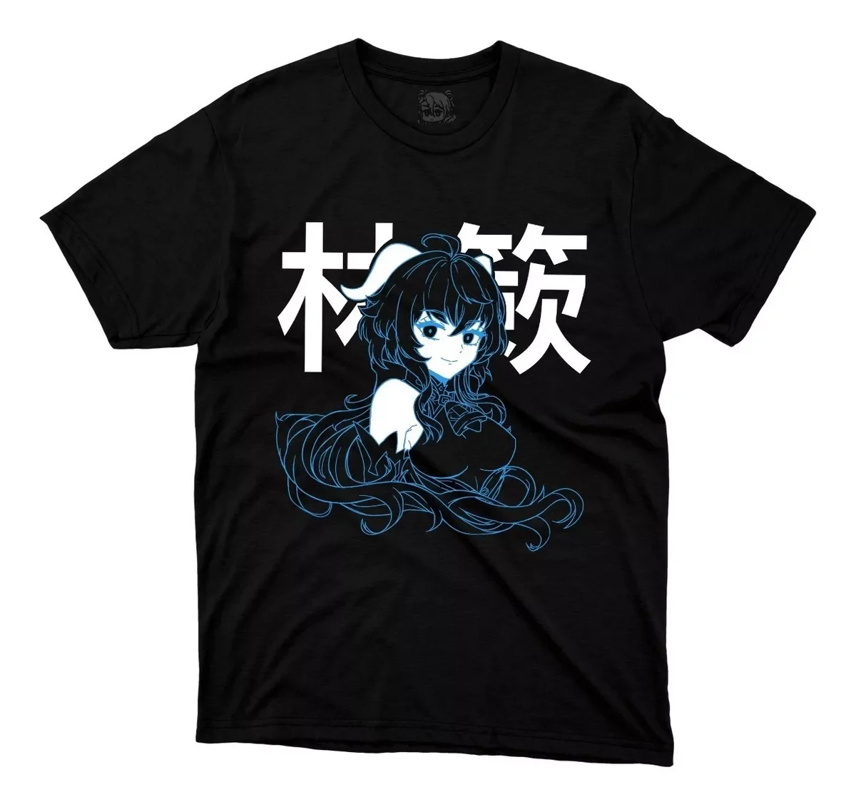 Playera Anime Manga Genshin Impact Ganyu Letras Blancas