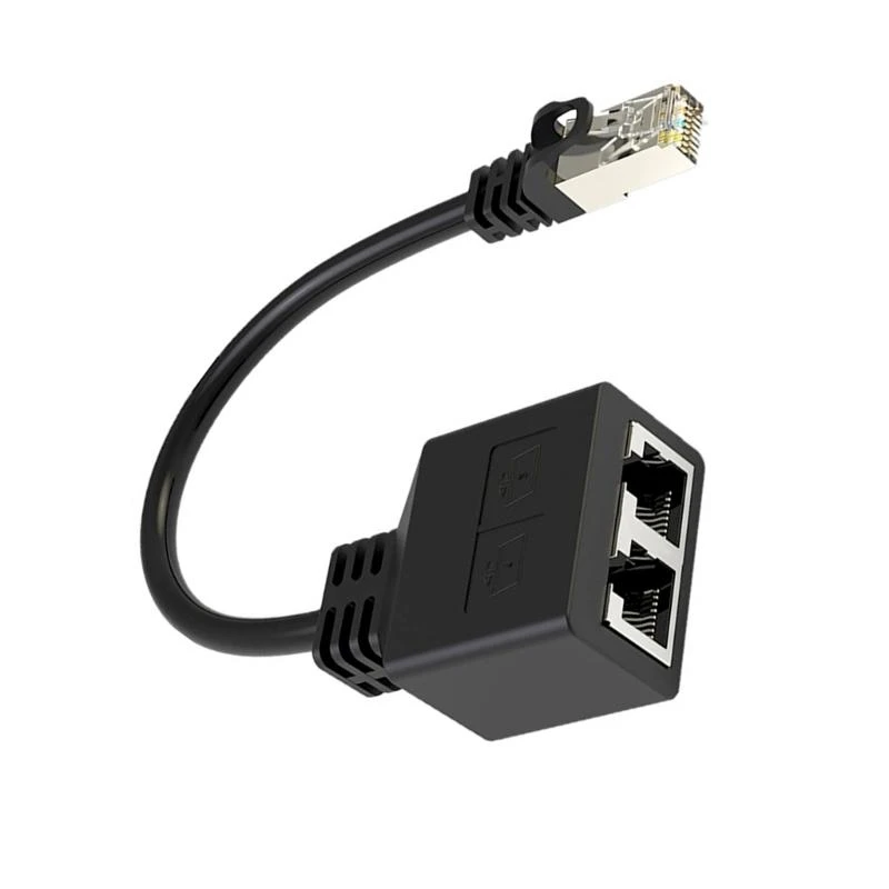 RJ45 ETHERNET SPLITTER Connecteurs Adaptateur Networking Extender Femelle 1 à 2 Port 601F