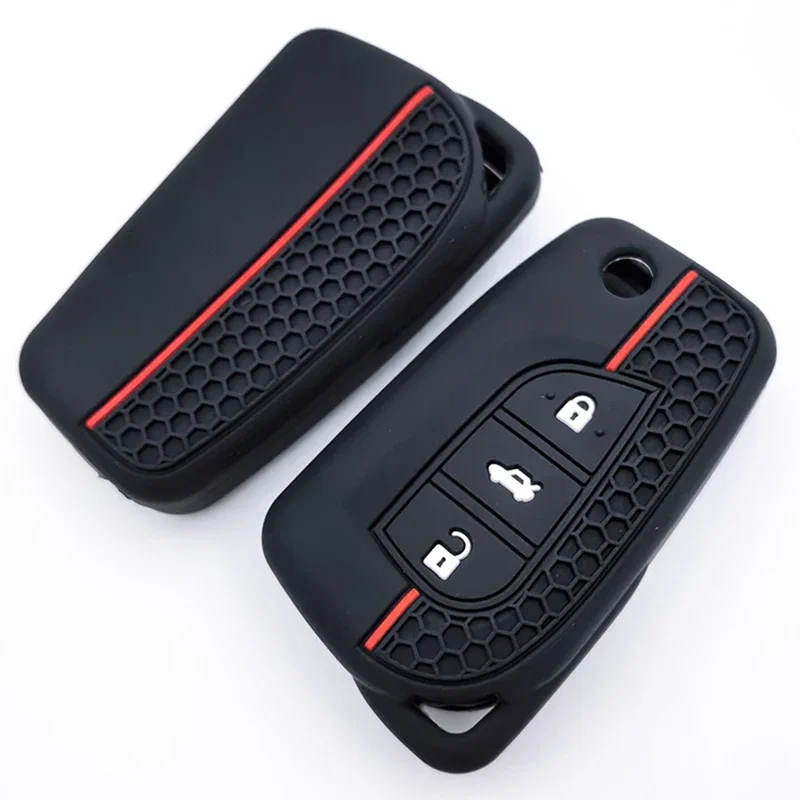 Silicone Car Remote Cover Protector Key Case for Toyota Corolla Auris Reiz Avensis Verso Yaris Aygo Rav4 Scion TC IM Rubber