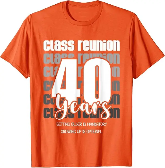 Klassentreffen 40 Jahre 40. Jubiläum Klassenkameraden Freunde T-Shirt Y2k Lustig Highschool College Treffen Party Geschenke T-Shirt Kleidung – Detail 15