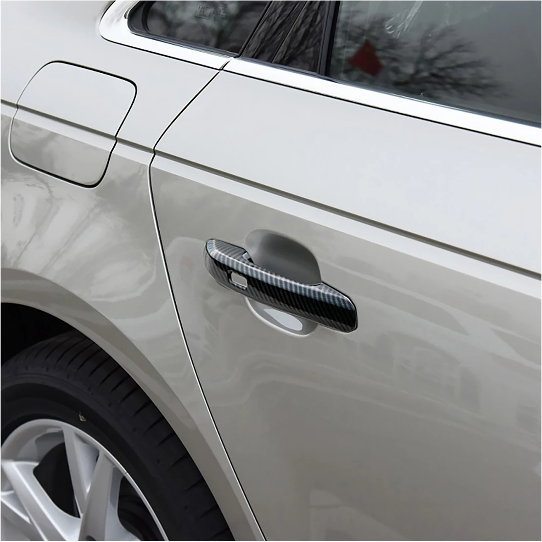 4pcs Outer Door Handle Cover Trim Fit For Audi A4 B9 A5 2019 2018 2017