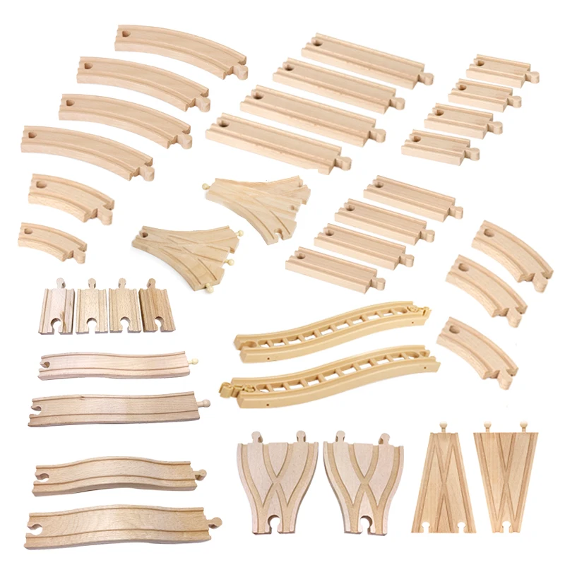 

Деревянная маленькая дорожка в сборе, детский набор, магнитный поезд, объемные аксессуары, многостильная дорожка, игрушка на день рождения для мальчика, подарок X13