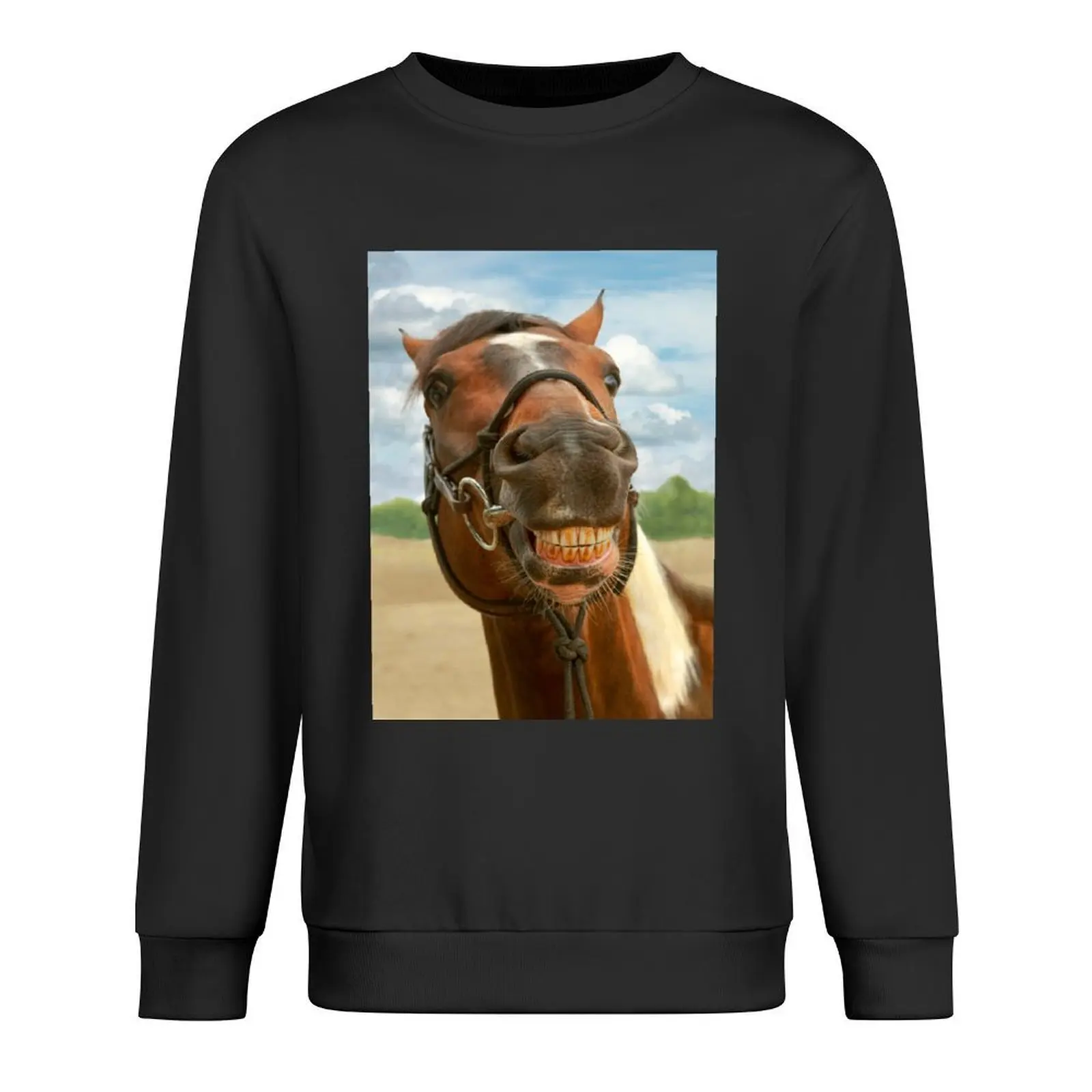 

Animal - Horse - I finally got my braces off Pullover tracksuit men men's sweat-shirt set blouse tracksuits new sweatshirts