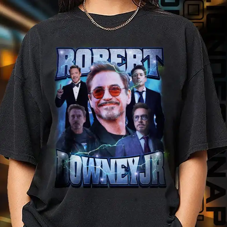 تي شيرت Robert Downey Jr إصدار محدود، حصريًا من Fan Merch للنساء والرجال، هدية عيد الأم #1