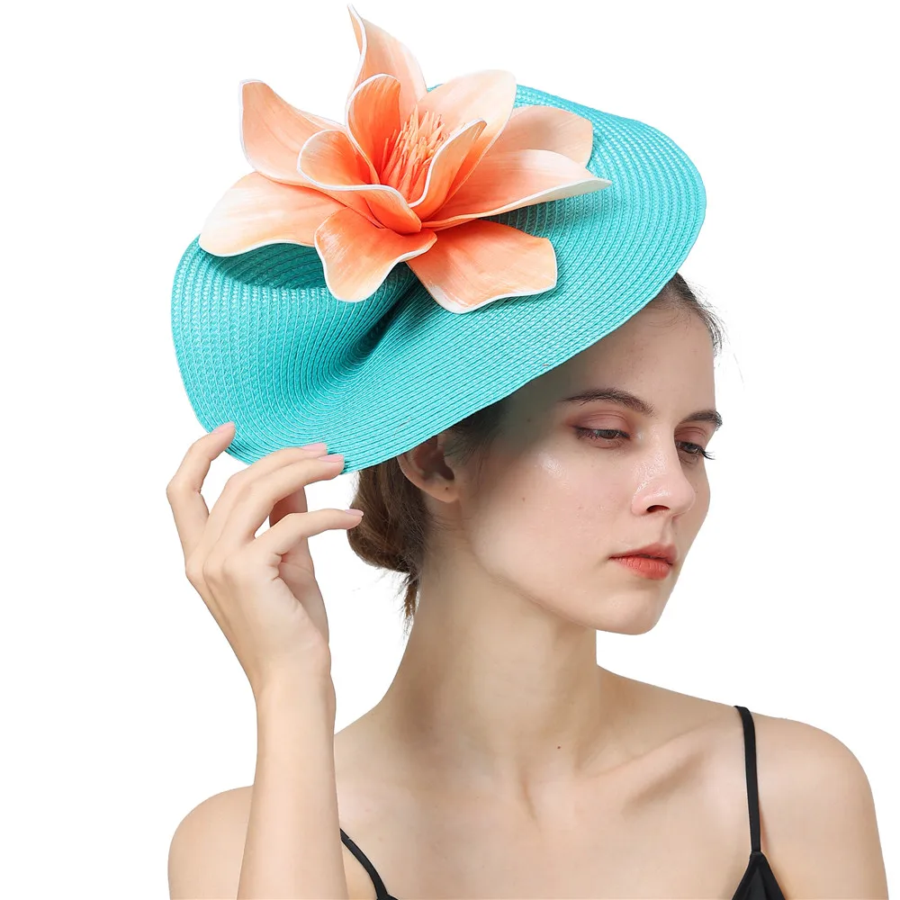 

Women Fascinator Elegant Wedding Headwear Foam Flower Headpiece With Hair Clip Ladies Party Event Fascinators Headbands