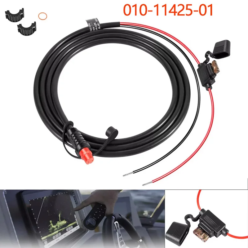 

Threaded Power Cable for Garmin GLS 10 Sonar Module, Multi-Function Display Power Connection Cable, #010-11425-01