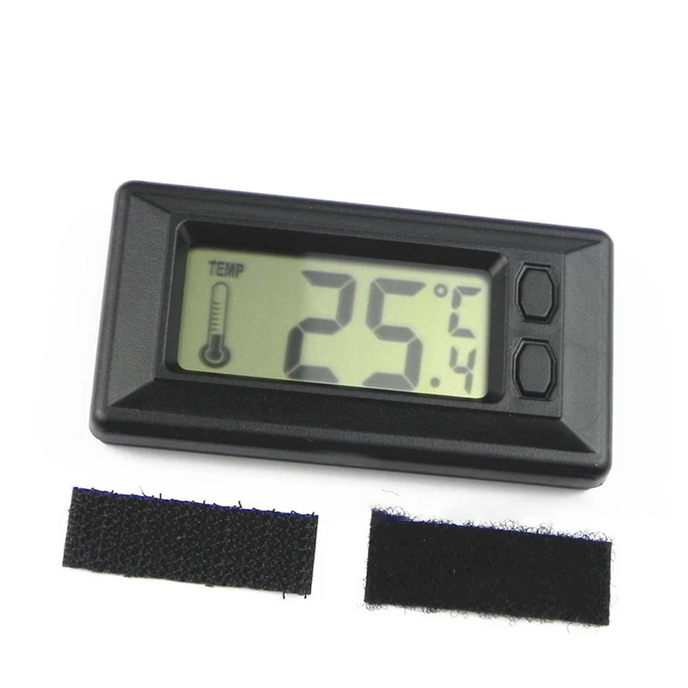 Practical Car Electronic Thermometer Ultra-thin Large-screen Lcd Display Interior Digital Thermometer Acesssories