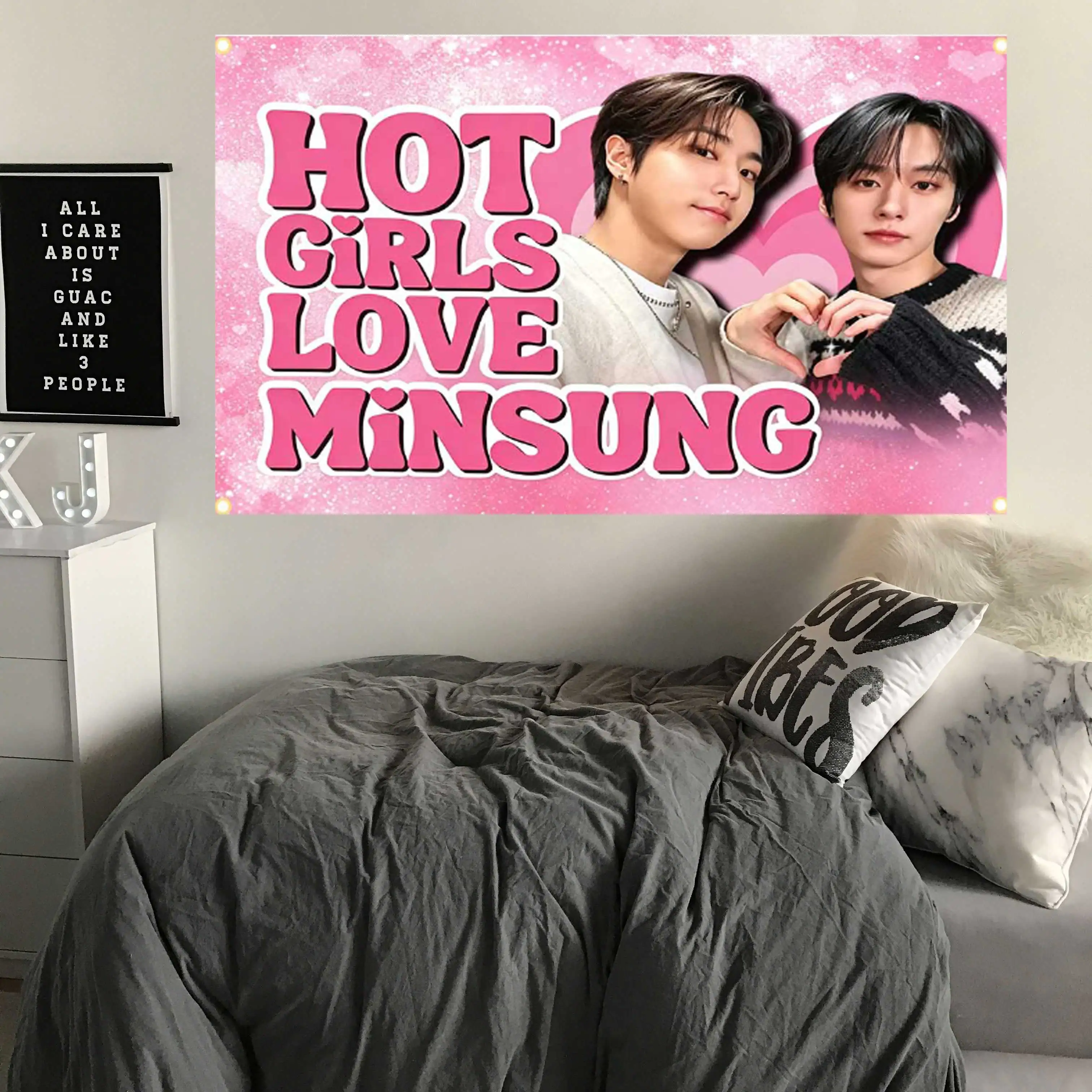 2x3fts 3x5fts 5x8fts H-Han Lee K-Know Kpop Flag Banner Tapestry Applicable to Room Or Outdoor For Decoration