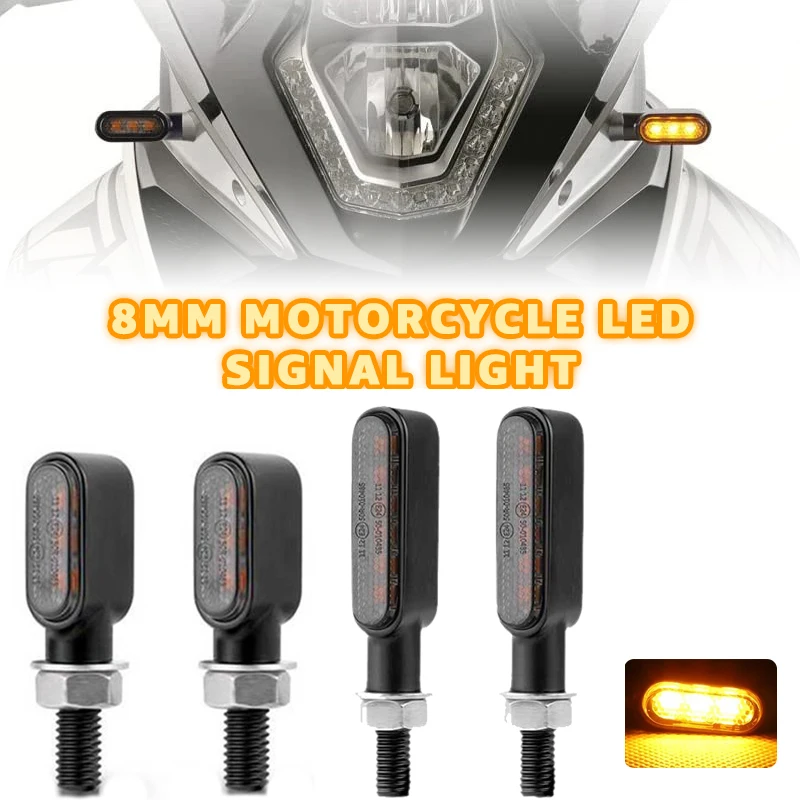 Motorcycle Turn Signal Light 12V Clignotant Moto LED Mini Flashing Indicator Blinker Lamp For Honda For Yamaha For Cafe Racer