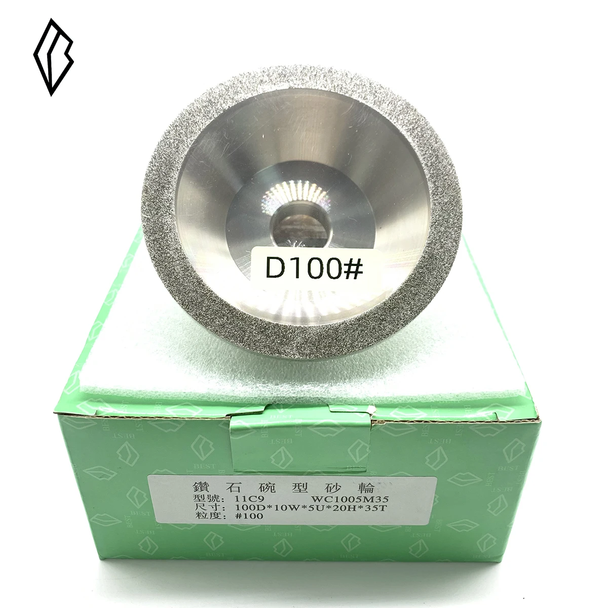 Imagem -03 - Melhor 100 mm 11c9 Diamante Rebolo Copo Rodas de Diamante Ferramenta de Moagem para Apontador Moedor Fresa Tungstênio