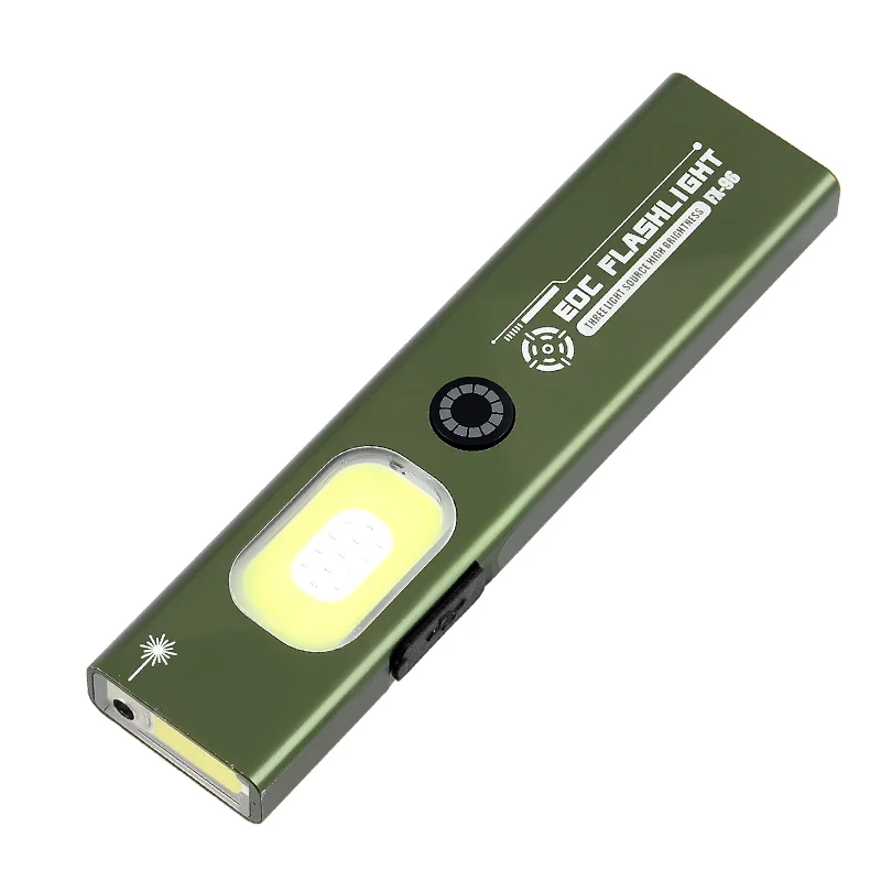 Senter EDC 4 in1 Senter Magnetik Lampu Kerja Lumen Tinggi Lampu Saku Mini Isi Ulang untuk Rumah, Garasi dan Keadaan Darurat