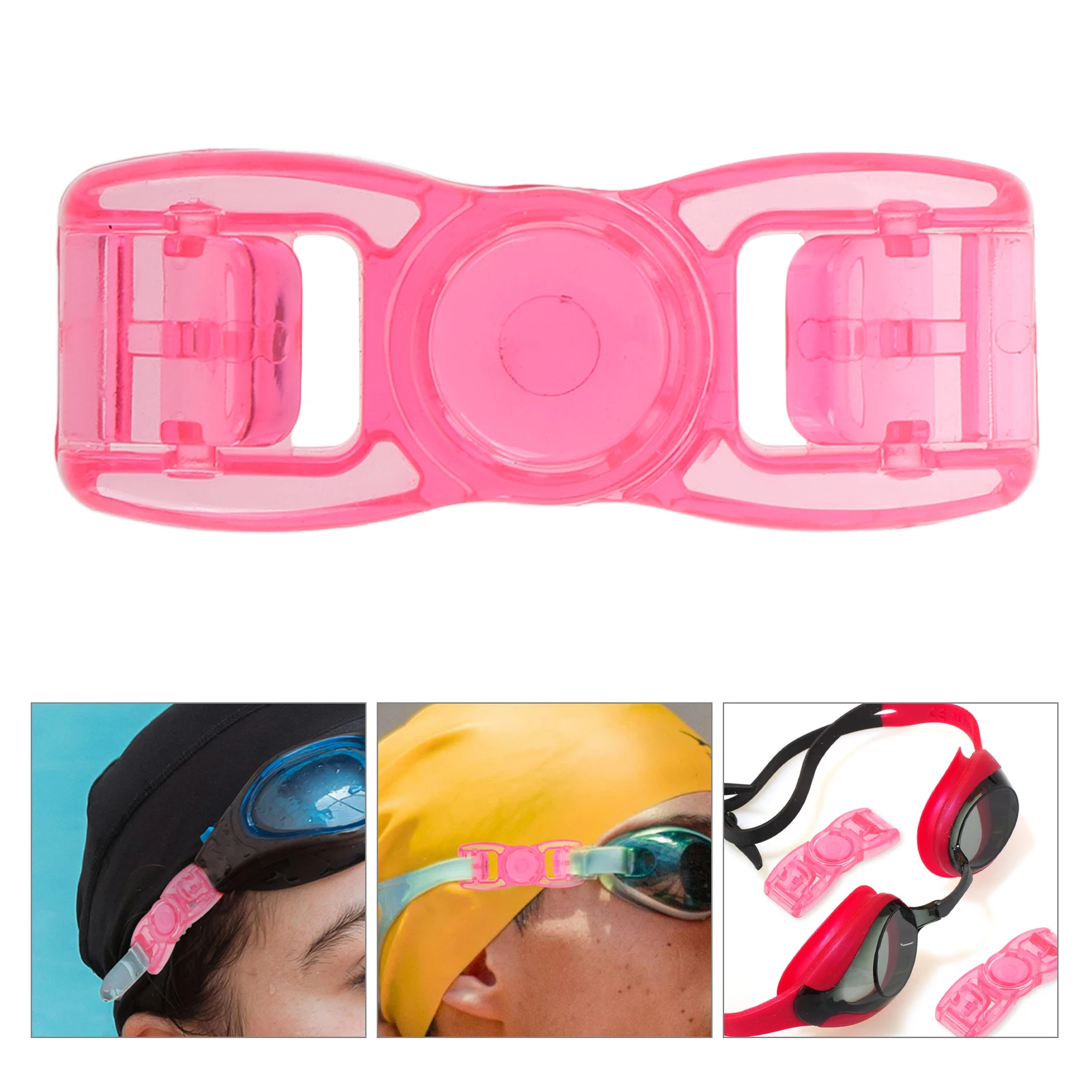 4pcs Swim Goggles Buckles Replacement Clips Universal Fit Lightweight Portable Quick Attachment Versatile Compatibility Large