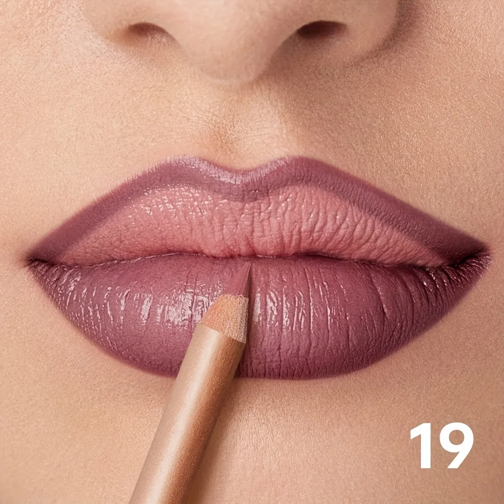 Matte Lip Liner Pencil Nude, langdurig waterdicht, veegvast, nauwkeurige omtrek, gladde romige formule - afbeelding 1