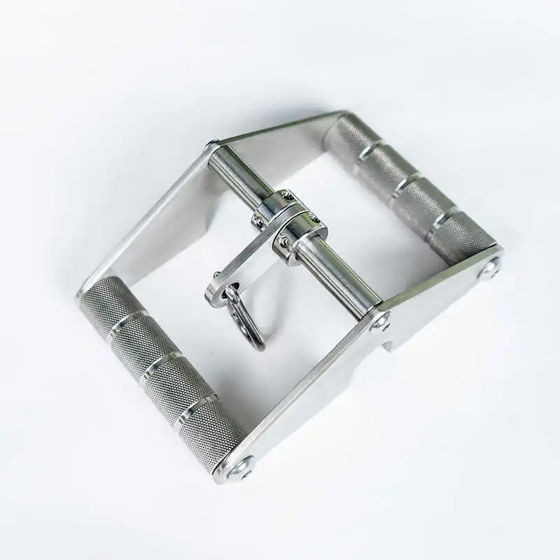 

Stainless Steel V-type Handle Gantry High Pull-down Rowing Cable Attachment Handle Strength Fitness Grip Equipment Accessories