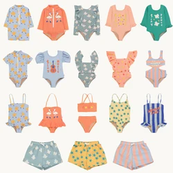 Ensembles de maillots de bain une pièce pour enfants, maillots de bain de marque pour bébés filles, vêtements d'extérieur de vacances pour tout-petits, bikini de bain pour enfants, été 2024