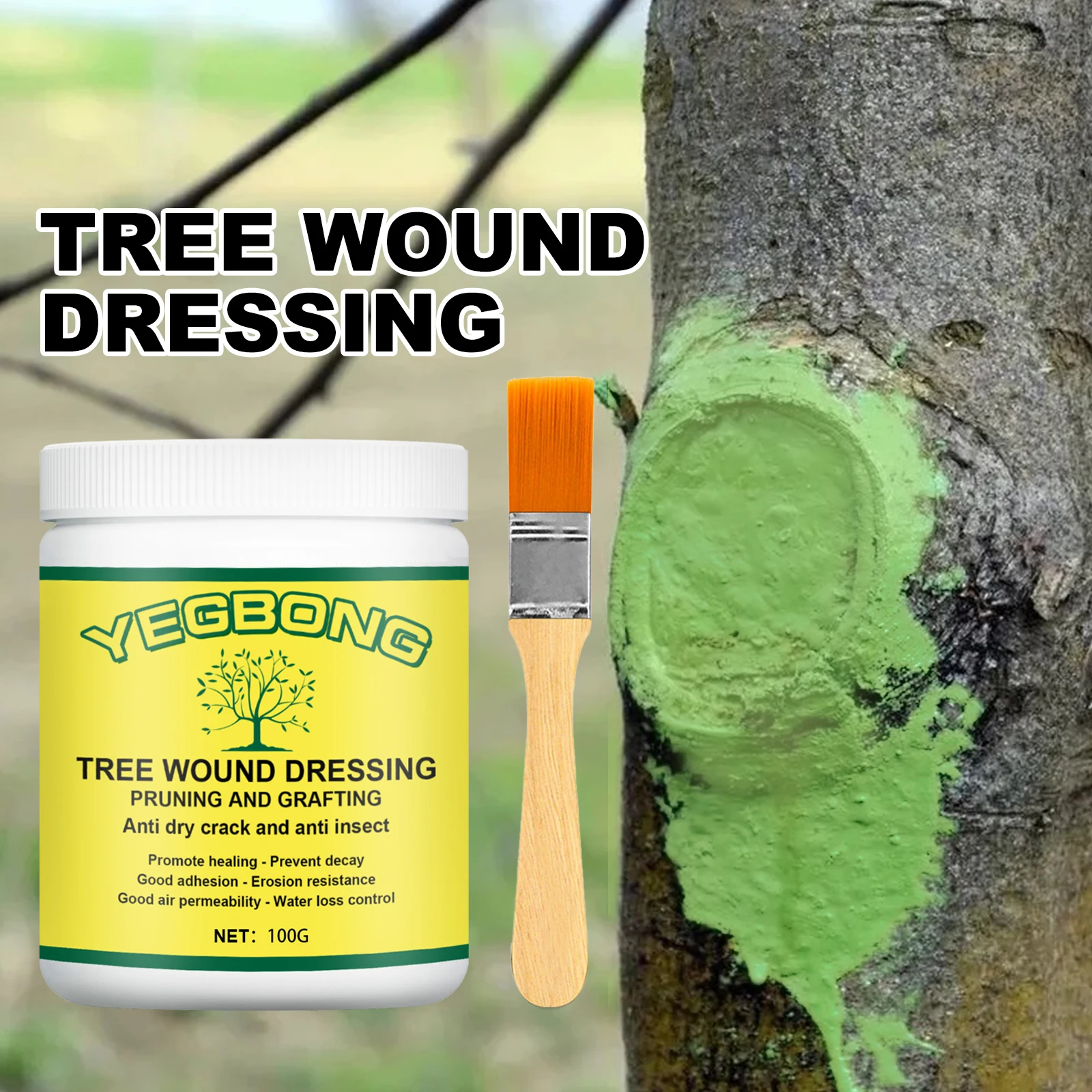 Tree Wound Healing Agent Callus Ointment Rooting Application Band Aid Suitable for Scars And Sawing Areas view 2