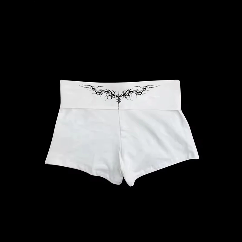 

Gothic punk rock hip-hop Y2K women's mini shorts sexy slim fit chic casual print summer hot pants Harajuku Emo girls street wear