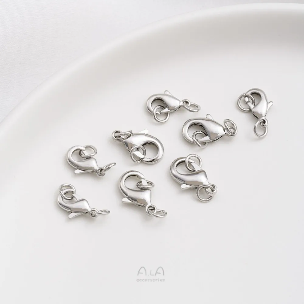 المشابك النحاسية 14K الذهب اللون الاكسسوارات جراد البحر مشبك سوار قلادة اتصال الربيع مشبك DIY بها بنفسك اليدوية والمجوهرات المواد