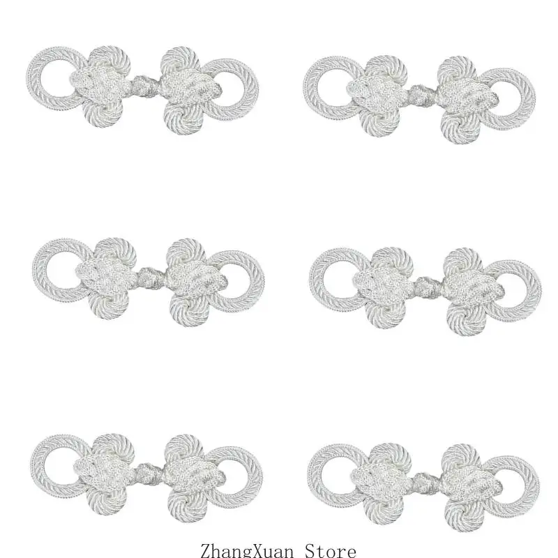 Traditionelle Kleiderverschlüsse, 6-teiliges Set für Näharbeiten und Heimwerkerarbeiten 3XUF – Detail 2