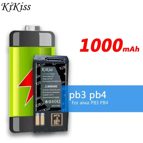 아이와 PB3 PB4 1000mAh 휴대용 음악 플레이어 배터리용