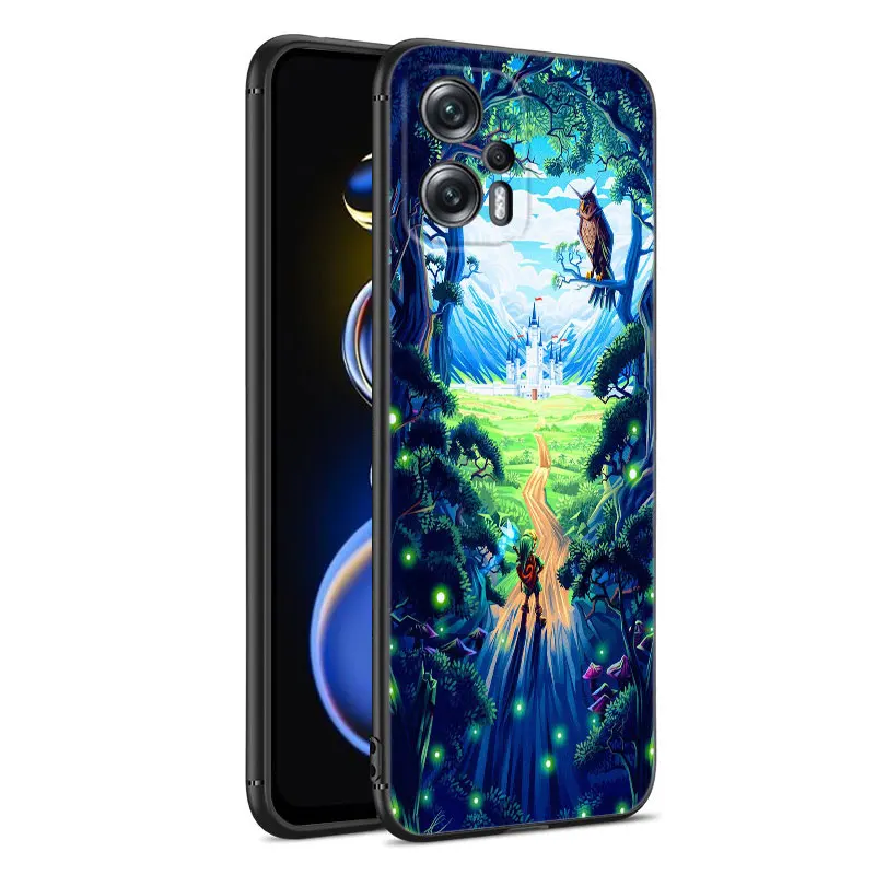 The Legends of Zeldas Black Silicone Phone Case For Xiaomi POCO X3 X4 NFC F2 F5 M3 M4 M6 X3 X4 X5 Pro 5G F3 GT C65 F4 M5 X2