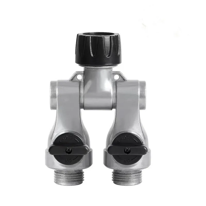 

【НА РУГАДЦЫ】Алюминиевый шланговый клапан и Y-образный соединитель - полнопоточный, металлические насадки для садовых шлангов