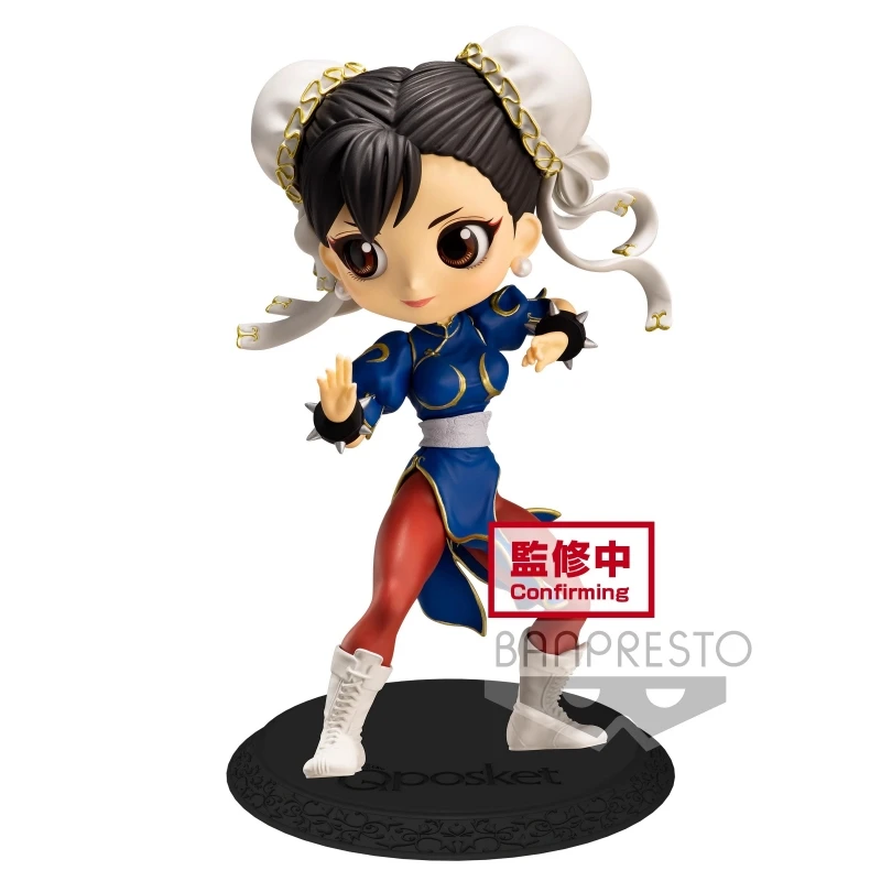 

Bandai Original 14Cm Q posket Chun-Li Action Figure Street Fighter Anime Figure Toys For Kids Gift Collectible Model Ornaments