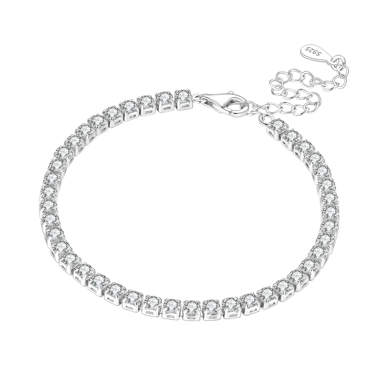 PANPOKI Neues Armband aus 925er-Sterlingsilber, minimalistisches Design, Kettenglied, Damen-Armband, Geburtstag, Trendschmuck, feine Geschenke