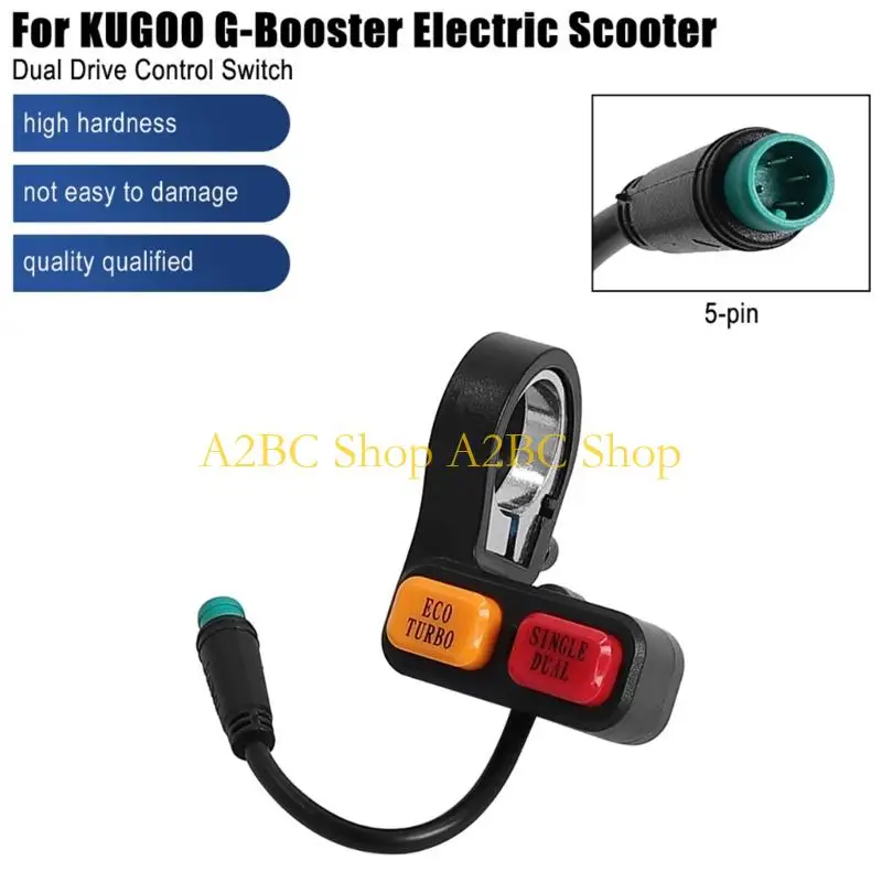 A2BC Precise Engineered Doublel Drive Control Switches 5 Pin Design With Headlight Feature For Scooter Motor And Light System