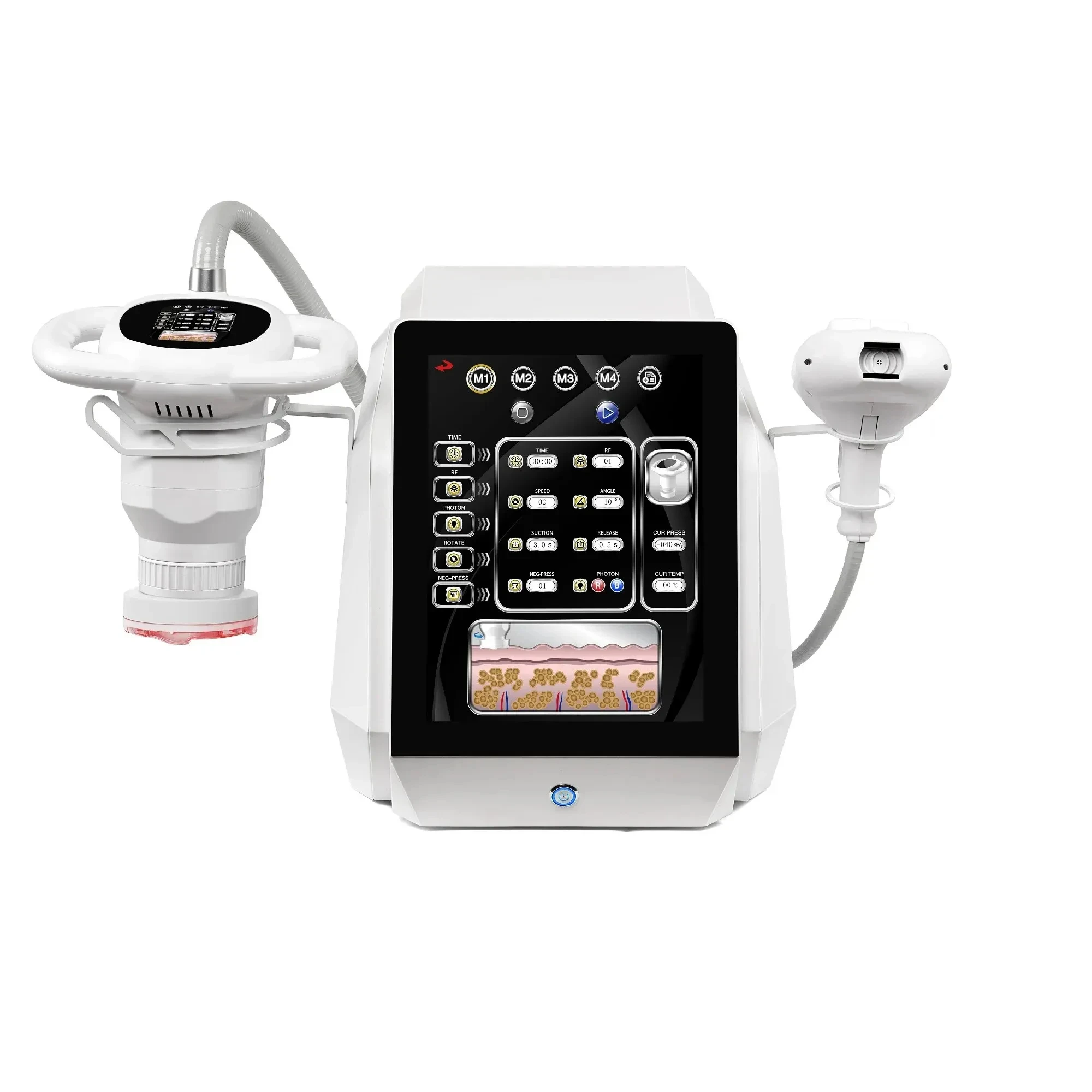 Portable Body Slimming Rotary Negative Pressure Device Massage Reduce Cellulite Weight Loss Contouring Skin Tightening Machine