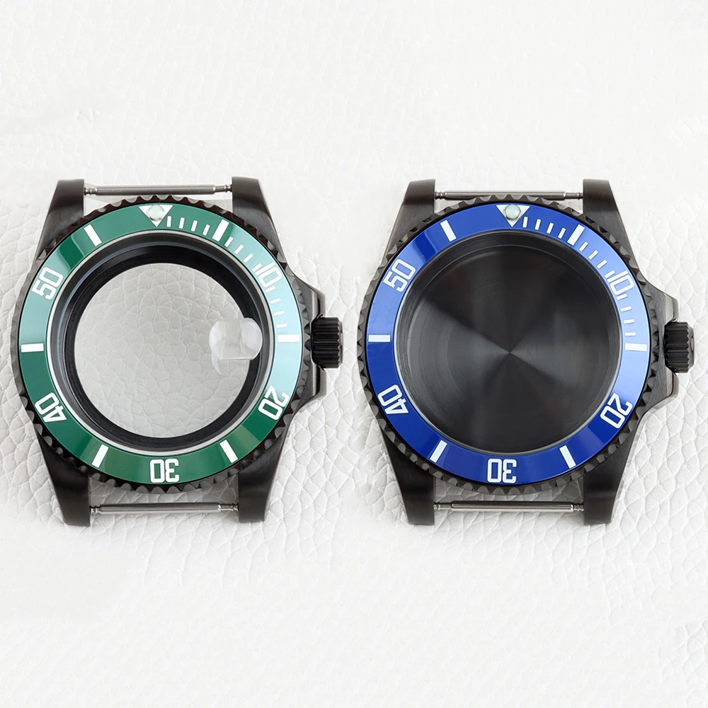 

40mm NH35 Watch Case Sapphire Glass Solid 316L Stainless Steel Waterproof for SUB 28.5mm Dial NH34 NH35 NH36 NH38 Movement