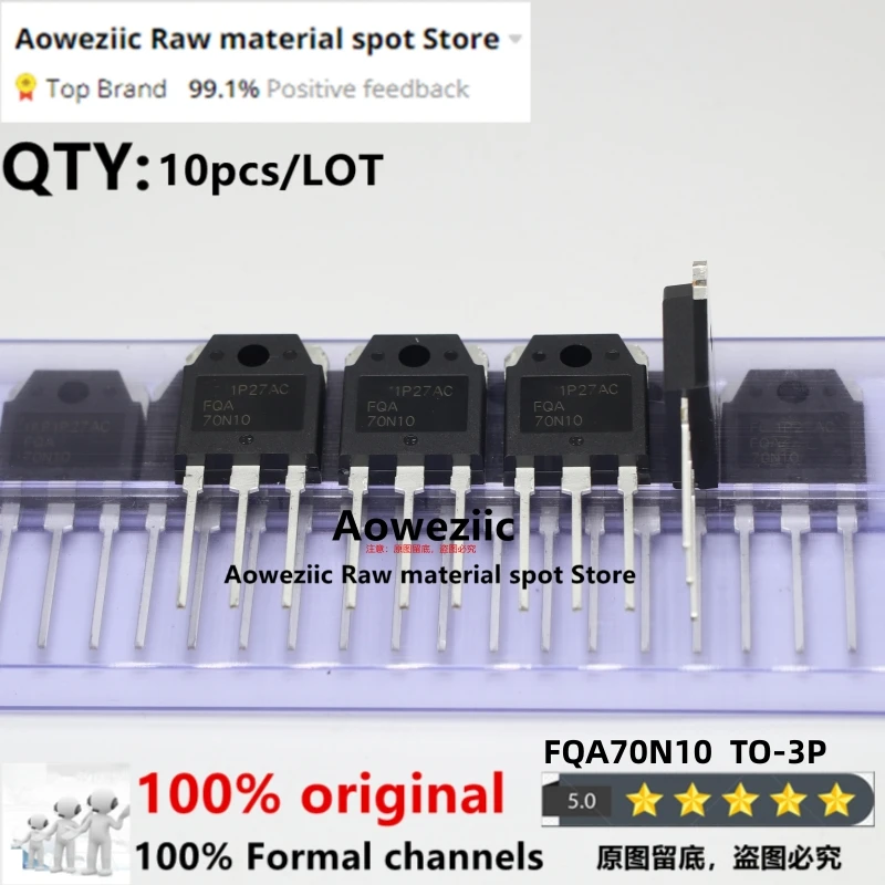 

Aoweziic 2022+ 100% New Imported Original FQA70N10 70N10 FQA70N15 70N15 TO-3P Field Effect Transistor 70A 100V 150V